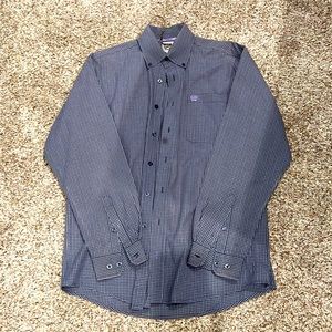 Cinch blue button up